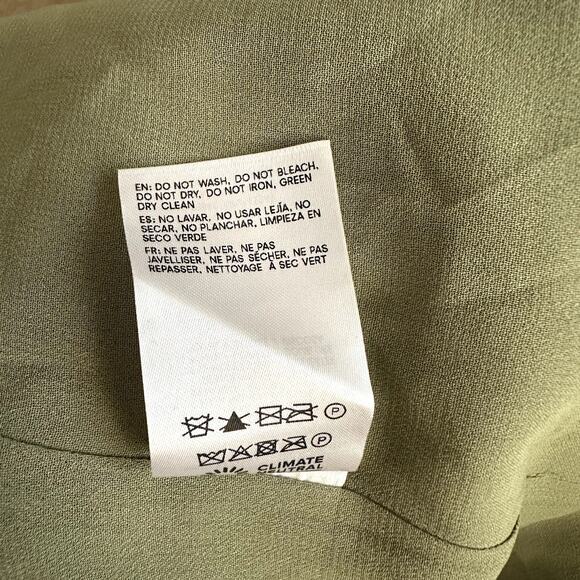 Reformation Kavi Satin Dress Artichoke - Picture 10 of 13